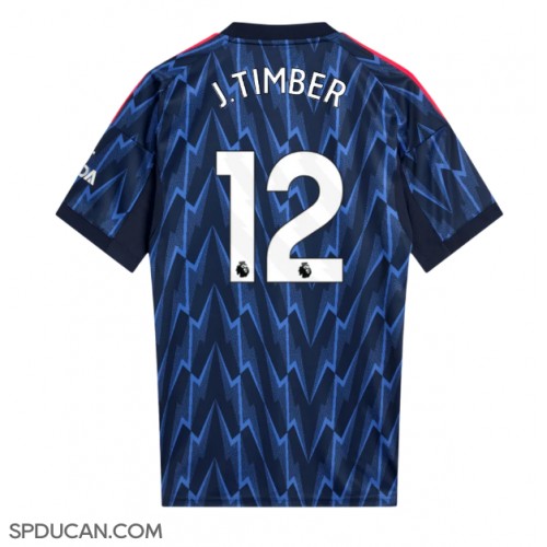 Muški Nogometni Dres Arsenal Jurrien Timber #12 Gostujuci 2025-26 Kratak Rukav